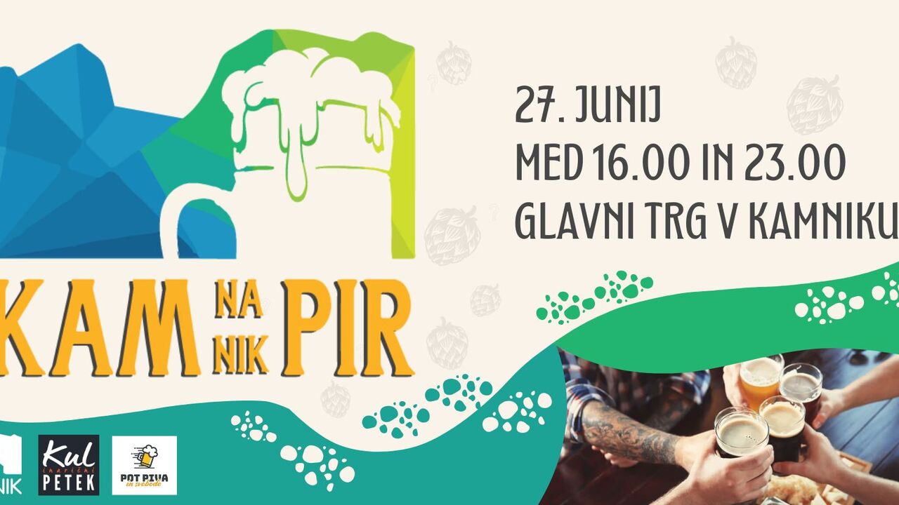 Prvi KUL petek v znamenju pivovarskega festivala KAMnaPIR