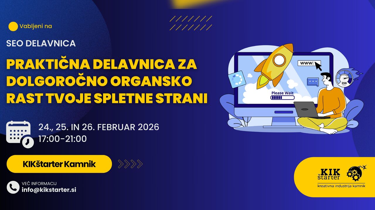 Delavnica: SEO delavnica za tvojo spletno stran