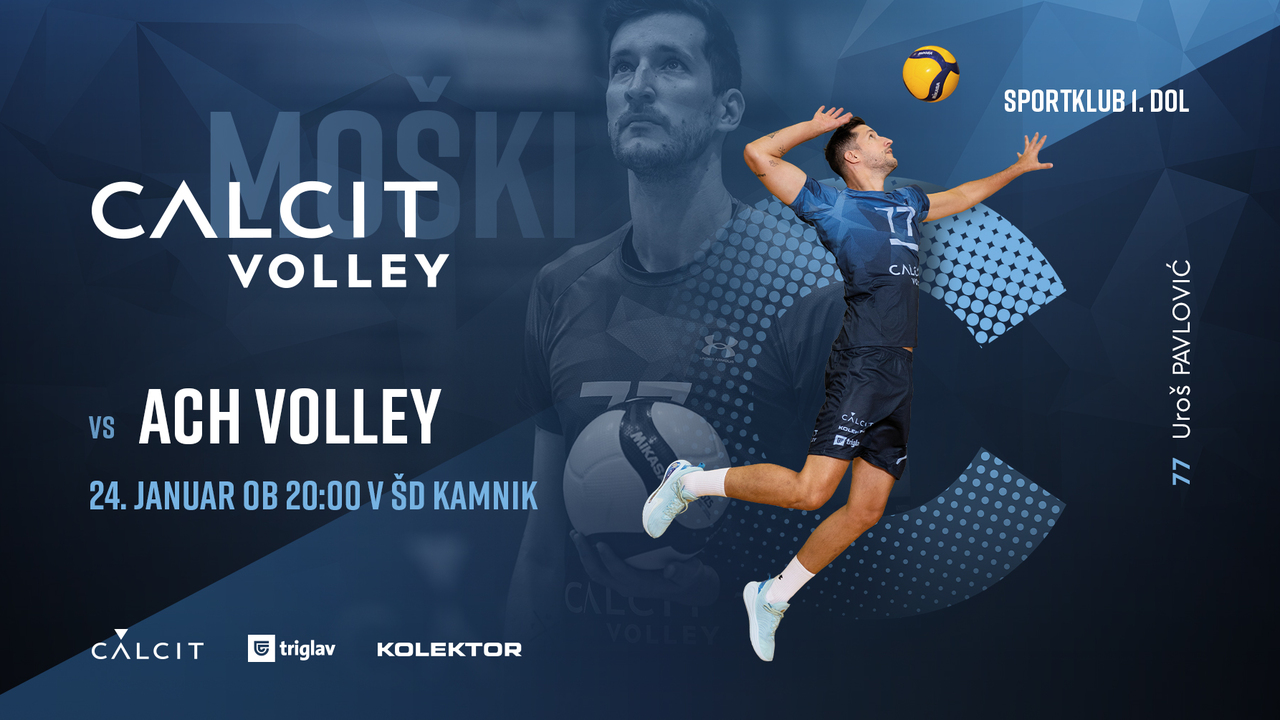 Calcit volley (m) vs ACH Volley Ljubljana