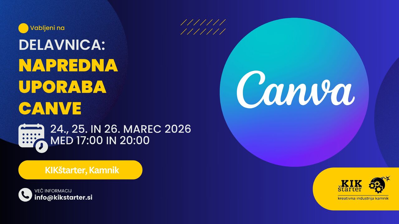 Delavnica: Napredna uporaba Canve